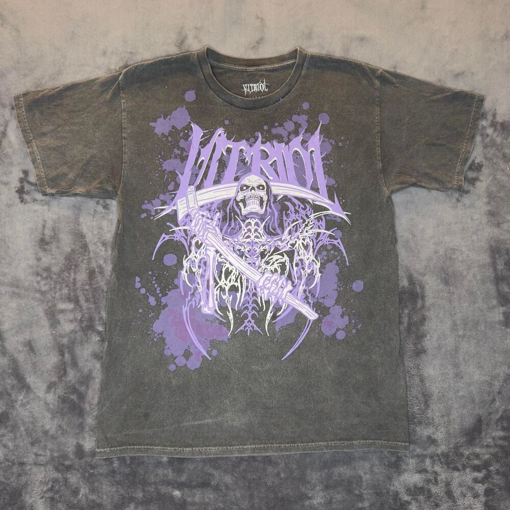 Unbranded Men's Black and Grey T-shirt